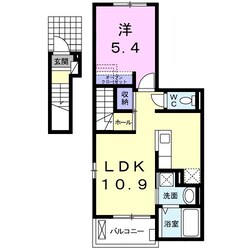 アンジュールの物件間取画像